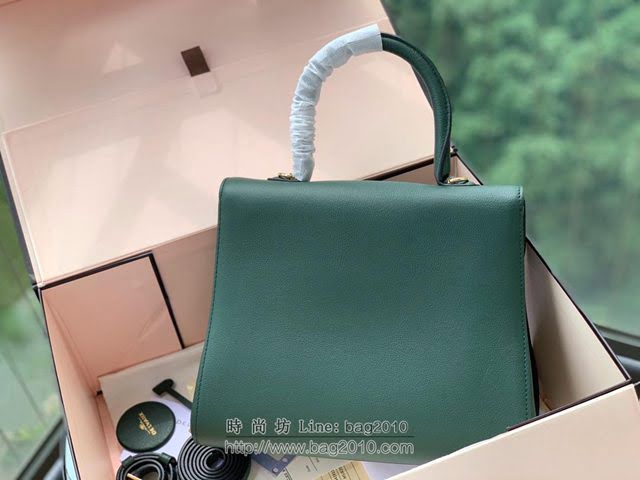DELVAUX女包 春夏新款 Brillant系列手袋 進口牛皮 德爾沃女手提包 Dv0028 翡翠綠 Delvaux單肩斜挎包  fcs1355